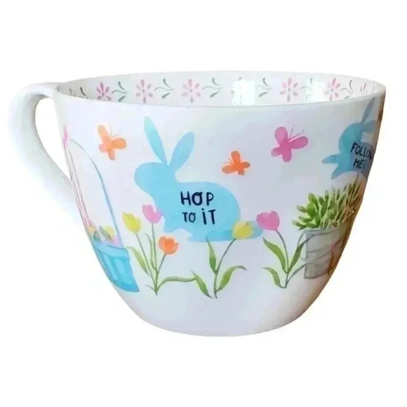 Portobello by Design mug Easter bunny egg hunt Bone China  coffee tea gift 14 oz - Picture 3 of 12